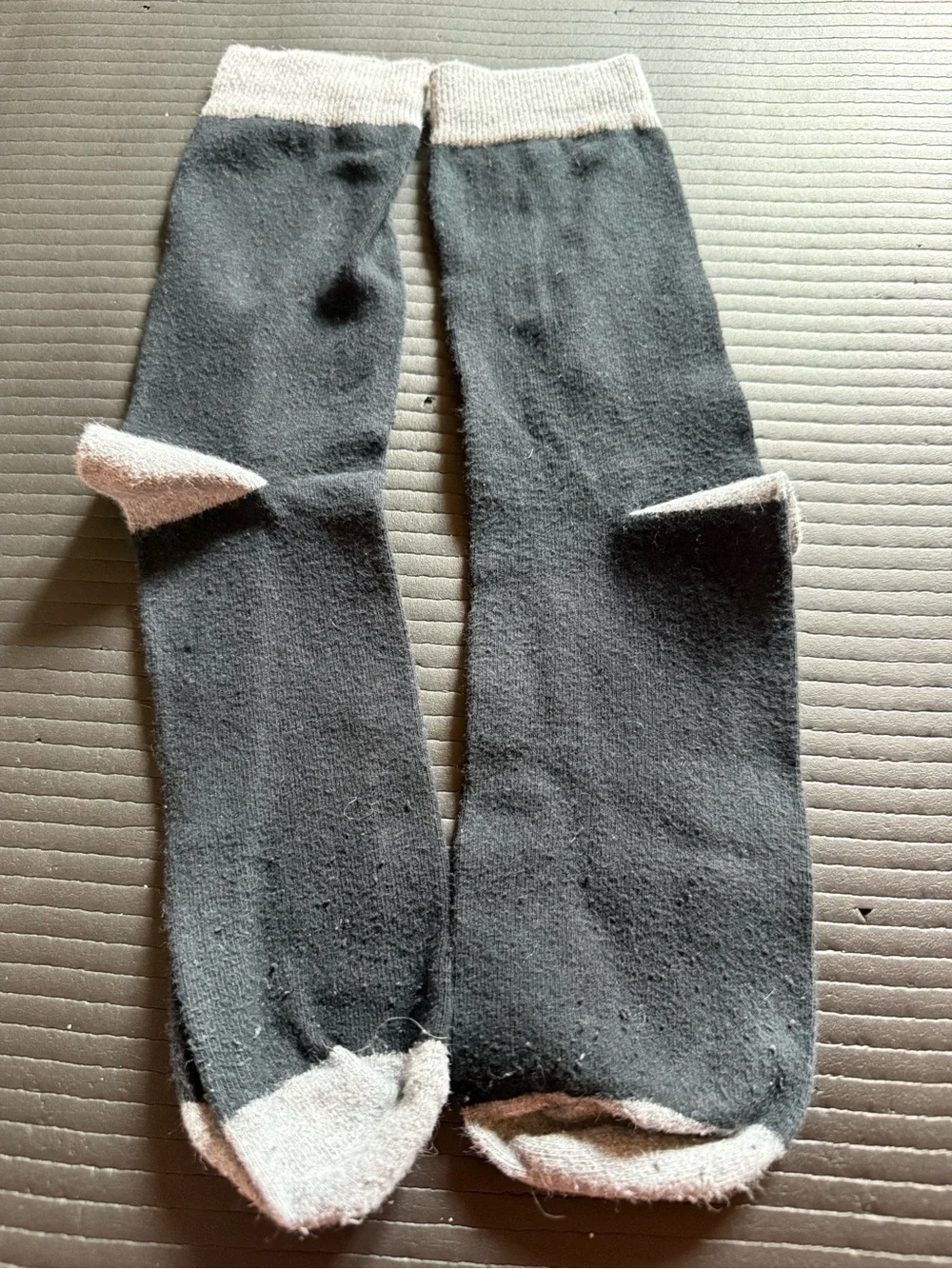 Black and Gray Neutral Casual/Dress Socks